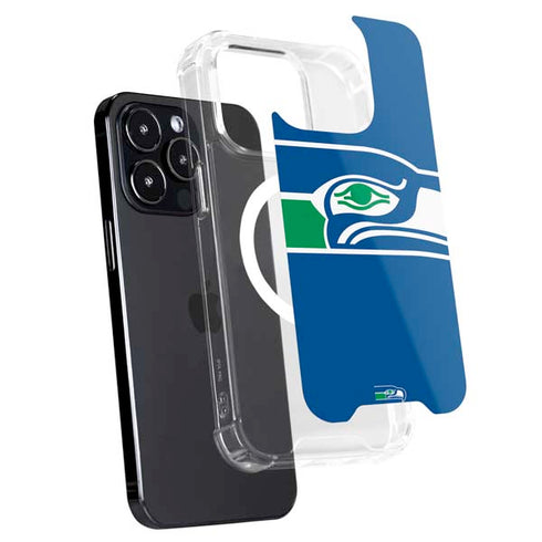 NFL Seattle Seahawks Retro Logo iPhone 15 Pro MagSafe Case
